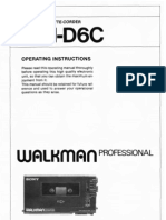 Sony WM-D6C User Manual