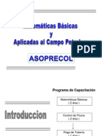 Matemáticas Básicas y Aplicadas Al Campo Petrolero - ASOPRECOL