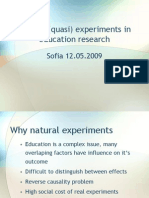 Natural and Quasi Experiment