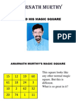 Birthday Magic Square