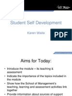 Student Self Development: Karen Waite