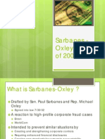 Sarbanes - Oxley Act of 2002