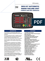 Dkg-507 Automatic Mains Failure Unit: Canbus and Mpu Versions