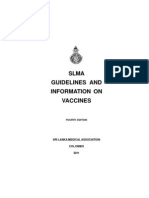 Slma Vaccines Guidelines 2011