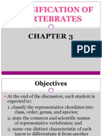 Classification of Vertebrates Chap 3