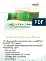 2010 CMA Part 2 Section B: Corporate Finance