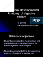 The General Development Anatomy of Digestive System