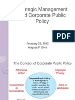  Strategic Management and Corporate Public Policy