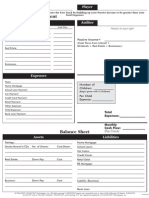 Cashflow Sheet