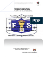 Examen de Diagnostico Matematicas 8 (3 Secundaria)