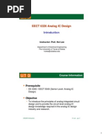 Introduction To Analog Integrated Circuits Design