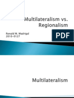 Multilateralism Vs Regionalism