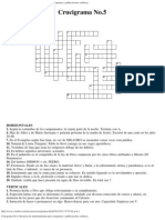 Crucigrama No.5 Recursos de Entretenimiento para Catequistas y Publicacione