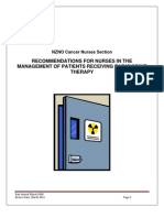 Recommendations For Nurses in The Management of Patients Receiving Radioiodine