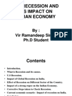 U.S Recession and Its Impact On Indian Economy