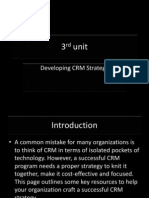 Developing CRM Strategy