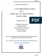 Design and Implementation of 32-Bit Alu On Xilinx Fpga Using VHDL