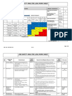 Job Safety Analysis (Jsa) Work Sheet: Risk Matrix Project /job Details