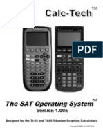 SAT Calculator Program SAT Operating System TI-89 Titanium Trial Manual