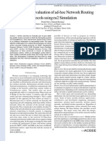 Performance Evaluation of Ad-Hoc Network Routing Protocols Using ns2 Simulation