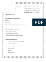 Prepositions Lesson Plan