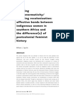 Resisting Heteronormativity/resisting Recolonisation: Affective Bonds Between Indigenous Women in Southern Africa and The Difference(s) of Postcolonial Feminist History