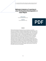 A Mixed Methods Analysis of Learning in Online Teacher Professional Development: A Case Report