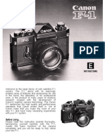 Canon F1 Manual