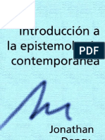 Dancy - Introduccion A La Epistemologia Contemporanea