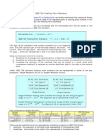 IEEE 754 Floating Point Standard