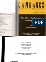 Langage 119 L'analyse Du Discours Philosophique PDF