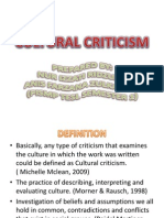 Cultural Criticism