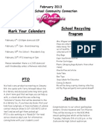 February 2013 Newsletter