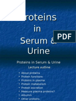 Proteins in Serum & Urine