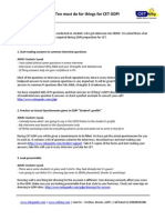 Top Ten Must Do For Things For CET GDPI: 1. Start Making Answers To Common Interview Questions