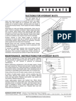 Installation Instructions For Hydrant M-575