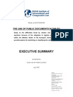 Public Documents Study - Executive Summary