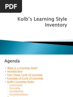 Kolb's Learning Style Inventory