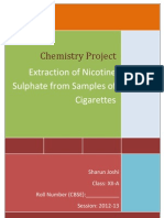 Chemistry Project On Nicotine