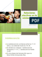 Relaciones Afectivas en La Adolescencia