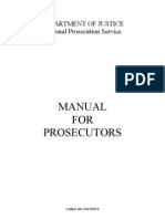 Manual For Prosecutors