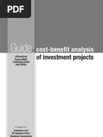 Guide To Cost-Benefit Analysis of Infrastructure Projects