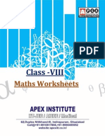 Class VIII - Maths-Worksheets