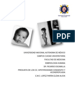 Tarea Embrio CC. Hipotiroidismo y Acondroplasia 2 Bloque