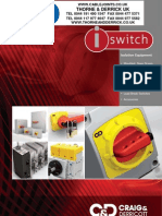 Craig & Derricott Isolators & Switch Disconnectors Catalogue