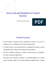 Matlab and Simulink For Control System