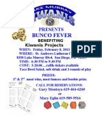 Kiwanis Bunco Fever