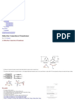 Delta-Star Connection of Transformer