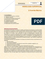 Hidrología Superficial Notas U5 - Avenida - Máxima