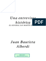 Alberdi, Juan Bautista - Una Entrevista Historica